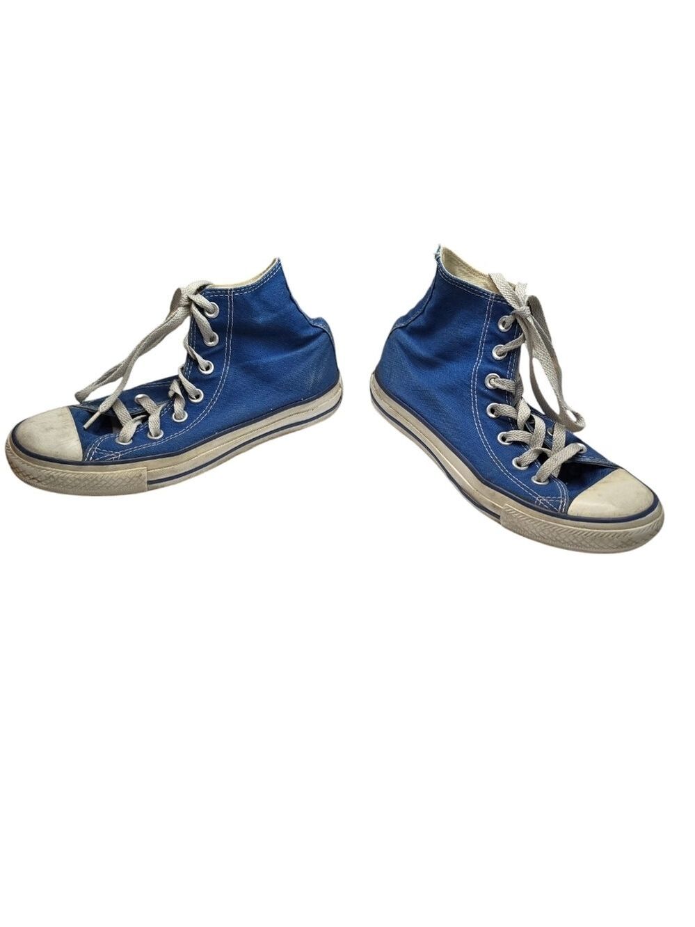 Converse Blue White Mid Top Unisex Sneakers - Picture 4 of 7